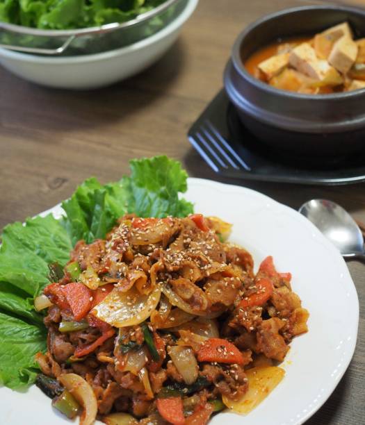istock Korean food Stir-fried Pork 882792142