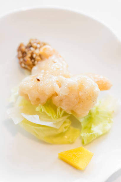Deep fried shrimp mayonnaise salad