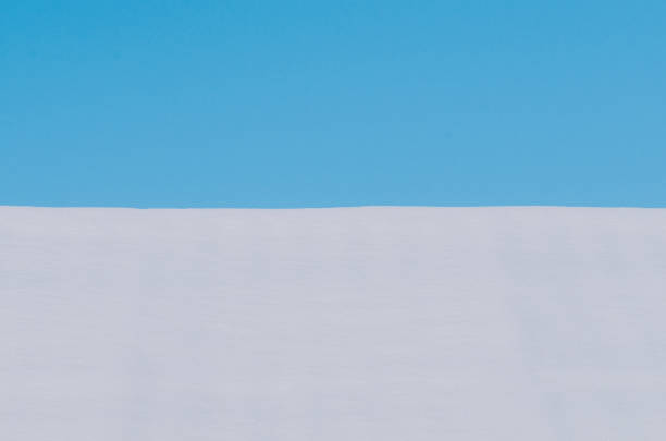 istock Snow winter background and the blue sky . Minimalism  design  concept 882835426