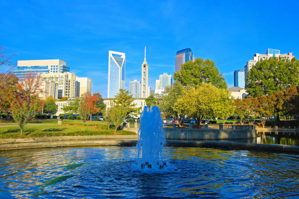 istock Charlotte North Carolina Skyline Lake 882846774