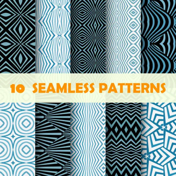 Vector illustration of Seamless Pattern Collection