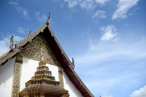 istock Temple roof and sky 882847514