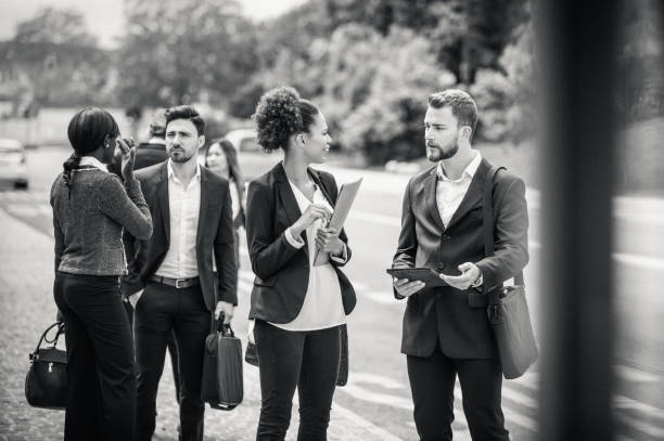 istock Business People Discussing on The Street 882860970