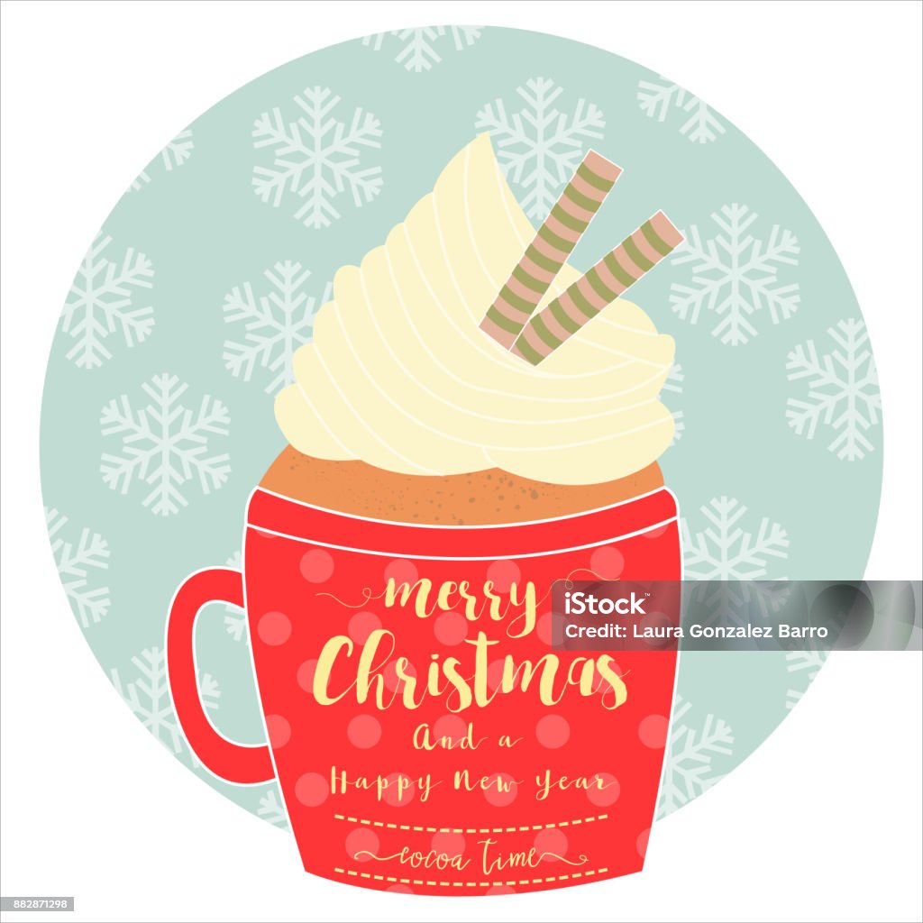Vetores de Bolo De Caneca Feliz Natal E Um Feliz Ano Novo e mais imagens de  Ano novo - Ano novo, Baunilha - Condimento, Biscoito - iStock