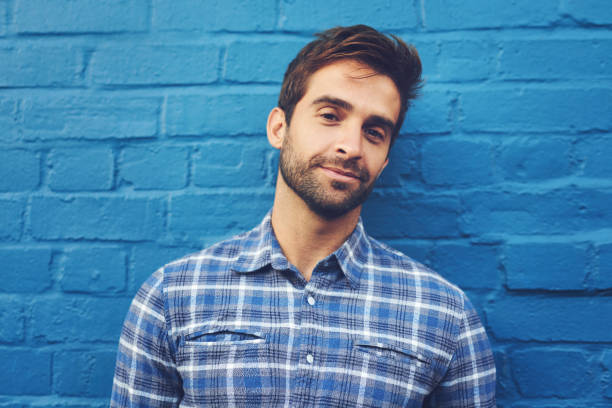 istock The wall's blue, but I