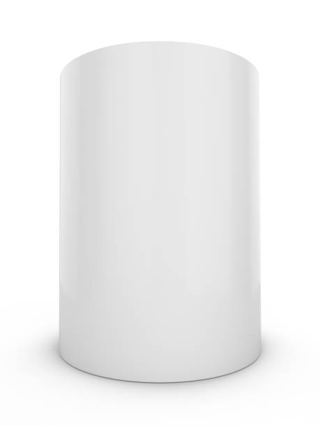 istock 3D Rendering Blank Advertising cylinder on white background 882897822