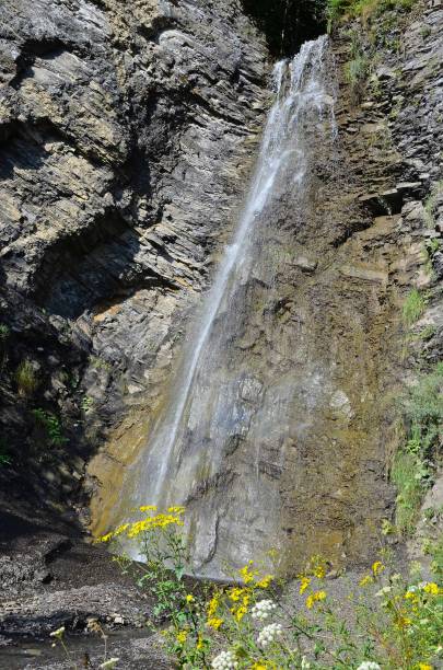 istock Beautiful small waterfall in the gorge, Itum-kale, Chechnya, Russia 882899206