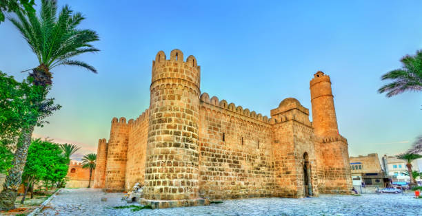 Ribat, a medieval citadel in Sousse, Tunisia. UNESCO heritage site Ribat, a medieval citadel in Sousse. A UNESCO heritage site in Tunisia sousse tunisia stock pictures, royalty-free photos & images