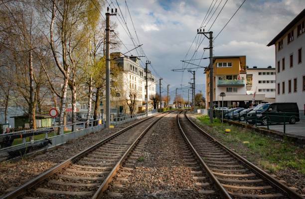 istock train rails in austrian alpine ski village 882921412