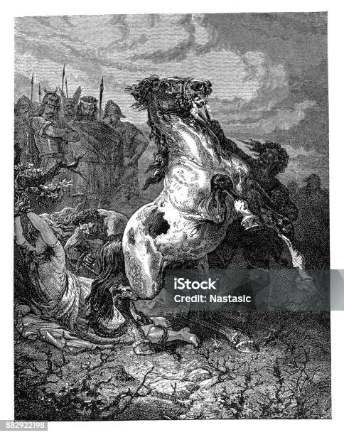 Execution Of Brunhilda Queen Of Austrasia Stock Illustration - Download Image Now - Brunnhilda - Queen of Austrasia, Evil, Queen - Royal Person