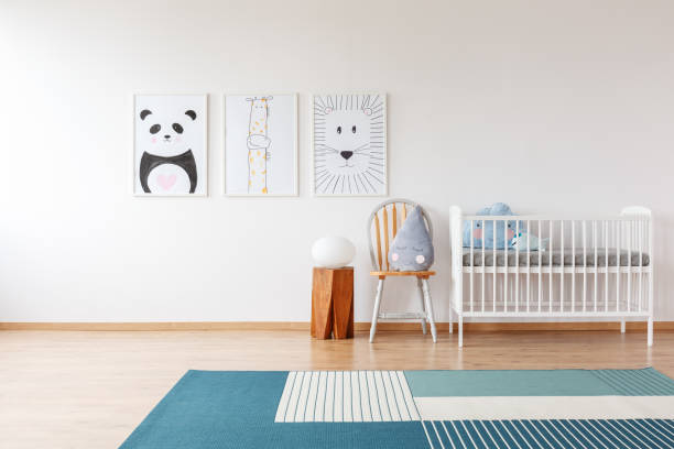istock Drawings in bright child's room 882964384