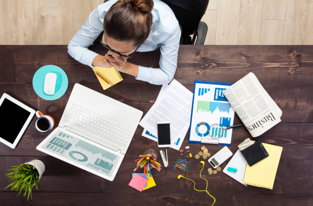 istock Business Woman Working Planning Finance Concept 882966408