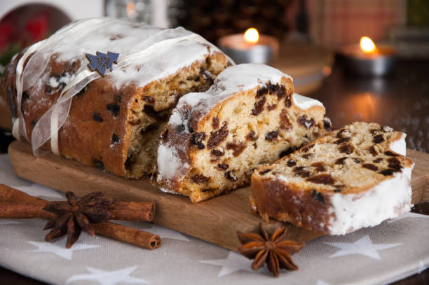 Slices of Stollen Cake