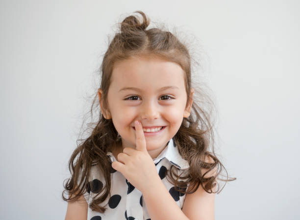 istock Cute little girl portrait 882993674