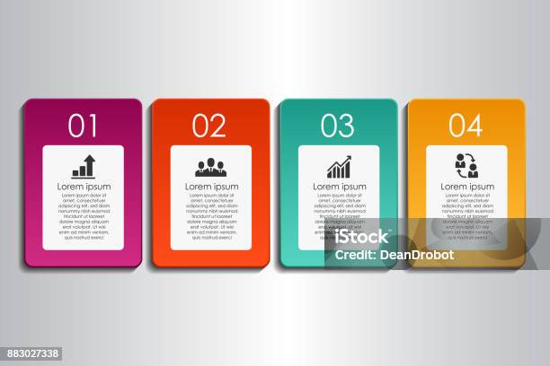 Process Rectagle Flowchart Process Chart Template With Rectangles Flowchart Or Workflow With Four ...