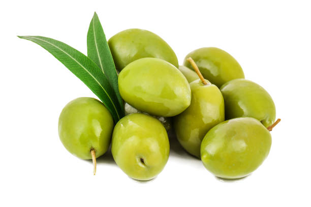 istock green olives with leaves 883041212
