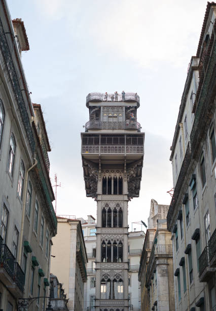 istock Popular Santa Justa Lift at Lisbon. 883041412