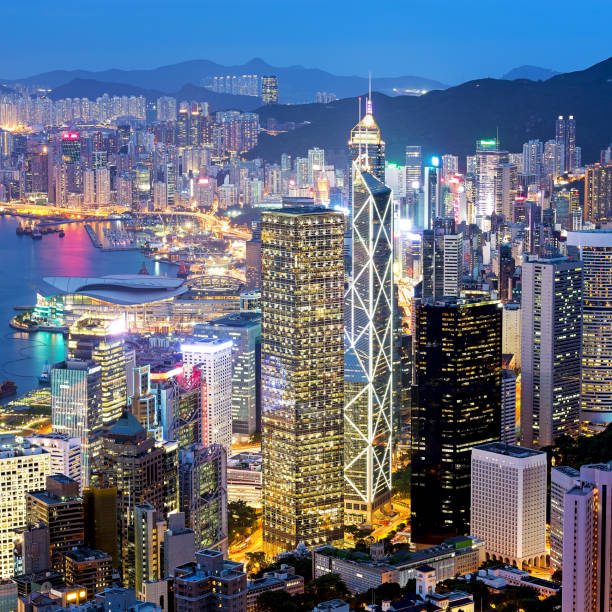 istock Hong Kong Famous Night View 883041518