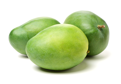 Mango Green on white background
