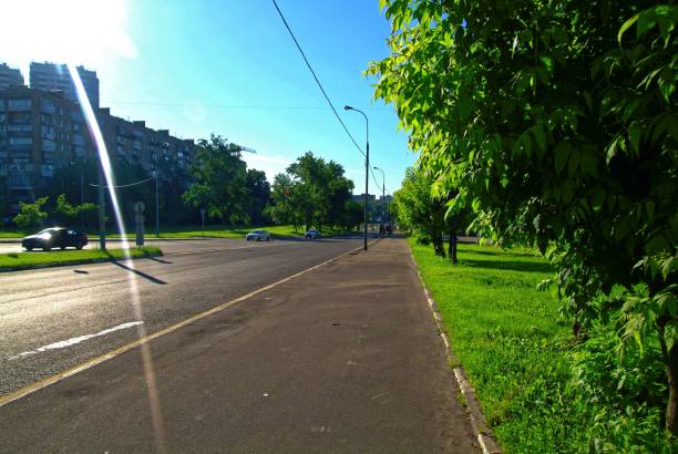 istock Moscow street in the spring on a clear day 883048624