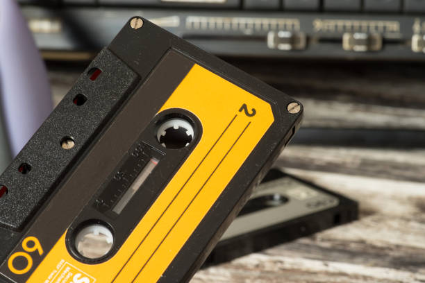 istock A cassette recorder and audio cassette 883054346