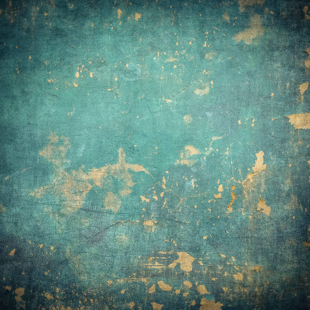 grunge-wand - paint stroke frame blue stock-fotos und bilder