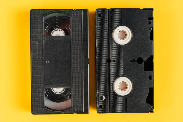 istock Used VHS video cassette tape 883065838