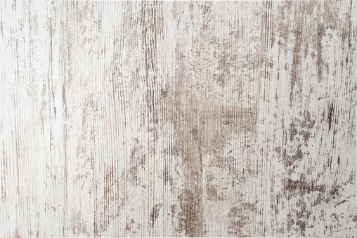 White painted old grunge wooden background, white empty wooden texture