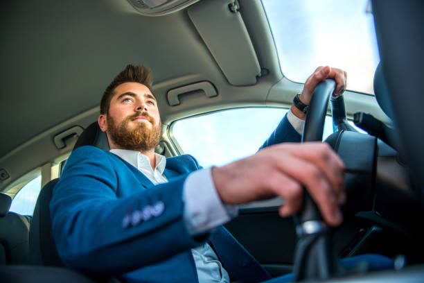 istock Businessman in car 883072310