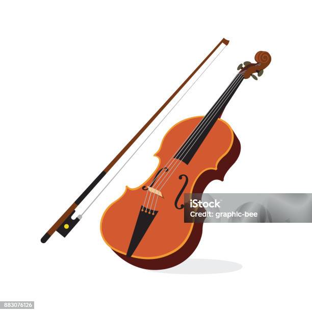 Violin Stock Illustration - Download Image Now - Violin, Illustration, Vector