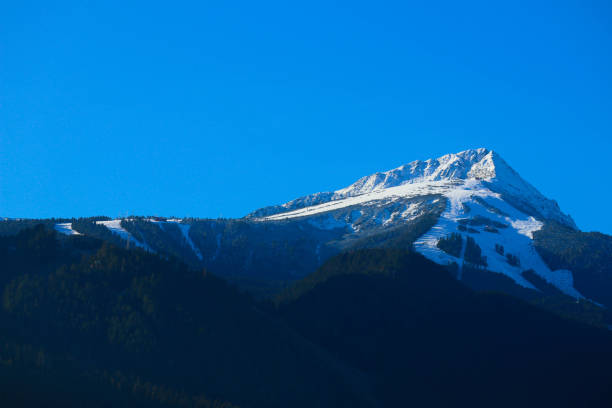 mountain during wintertime