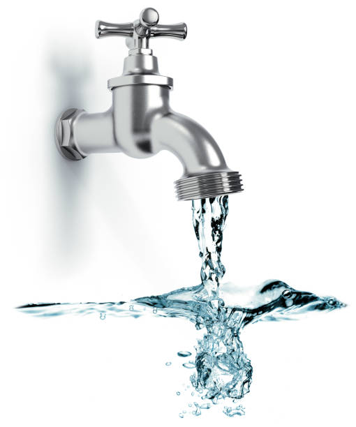 rubinetto dell'acqua - flowing water foto e immagini stock