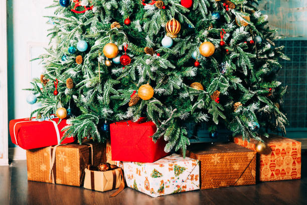 istock Christmas gifts under the tree 883113778