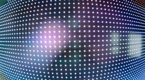 istock LED Light-composition. shot fish-eye lens. soft focus photo toned. 883114024