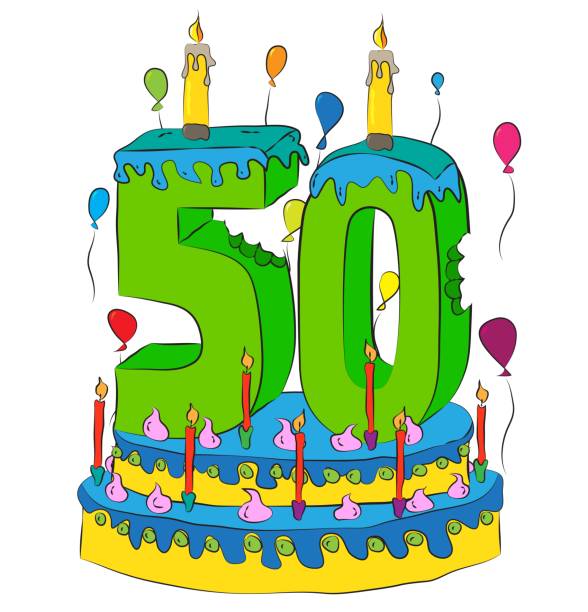 Cartoon Of A Happy 50 Birthday Illustrations, Royalty-Free Vector Graphics  & Clip Art - iStock