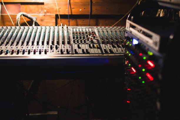 istock Workplace of sound engineer. 883117878