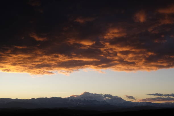 sunset seen from montesilvano