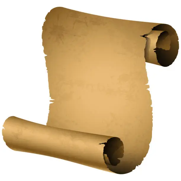 Vector illustration of Ancient scroll