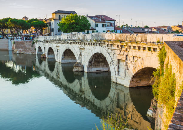 istock Bridge of Tiberius (Ponte di Tiberio) in Rimini 883132928
