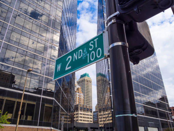 istock Street sign in Downtown Tulsa 883143298