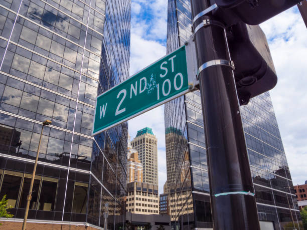 istock Street sign in Downtown Tulsa 883143362