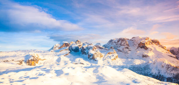 Dolomites at sunset