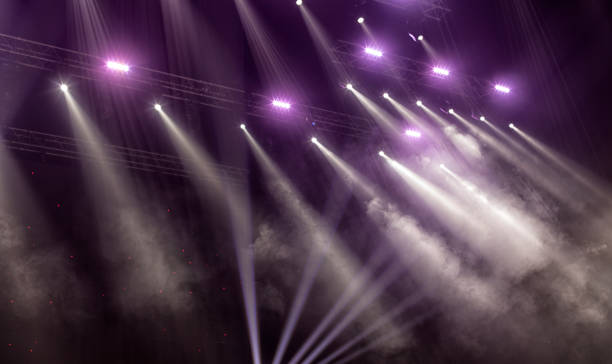 istock Light from the scene during the concert. 883164400