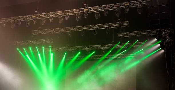 istock Light from the scene during the concert. 883167276