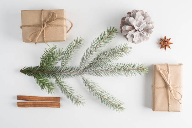 istock Christmas decoration on the white 883170342