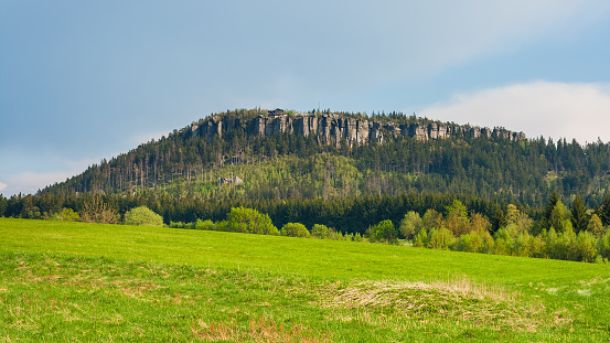 Szczeliniec Wielki Mountain in The Stolowe Mountains, Klodzka Valley, Sudetes, Poland