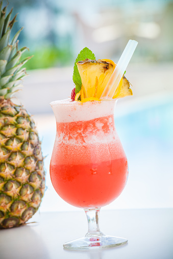 Cocktail with pineapple