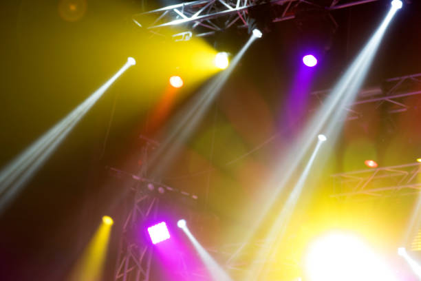 istock Light from the scene during the concert. 883174156