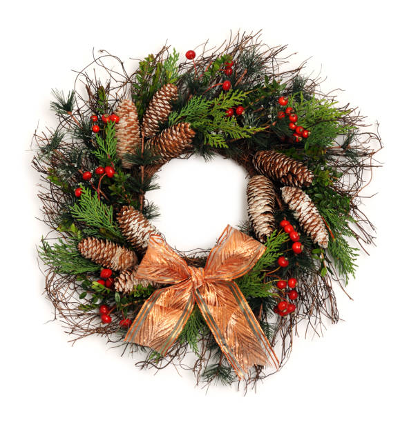 istock beautiful christmas wreath 883174246