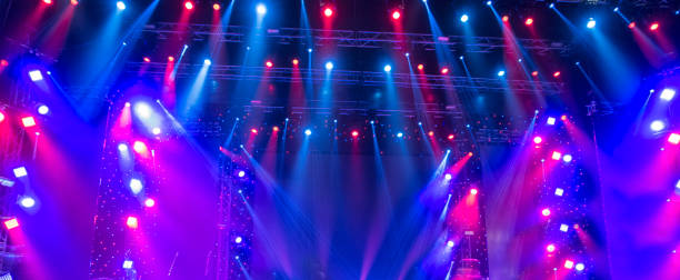 istock Light from the scene during the concert. 883174266